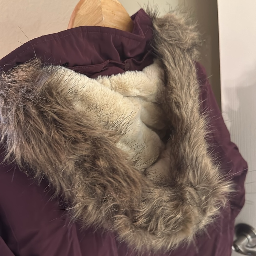 Basic Edition Purple Winter Jacket With Fur Lining - image 4